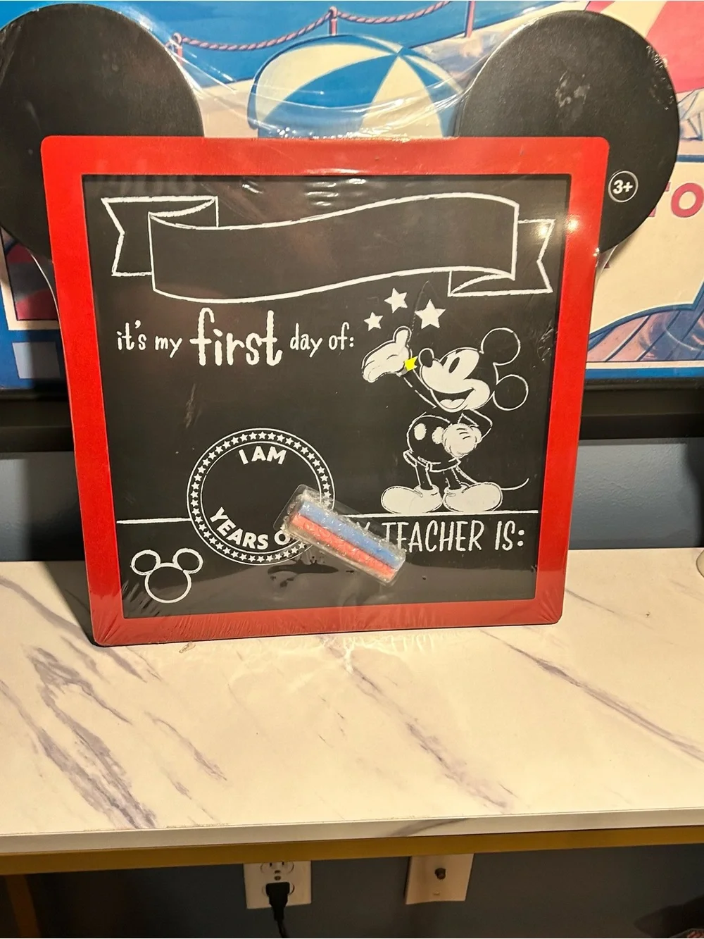 Disney Mickey Mouse my first Day of School frame